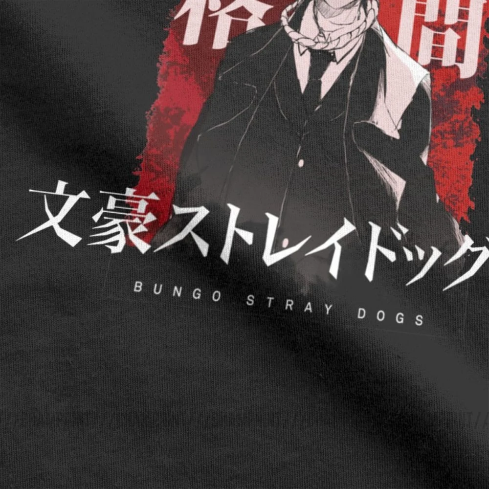 Мужские футболки BSD дазай Осаму Bungou бродячие Собаки Одежда из чистого хлопка