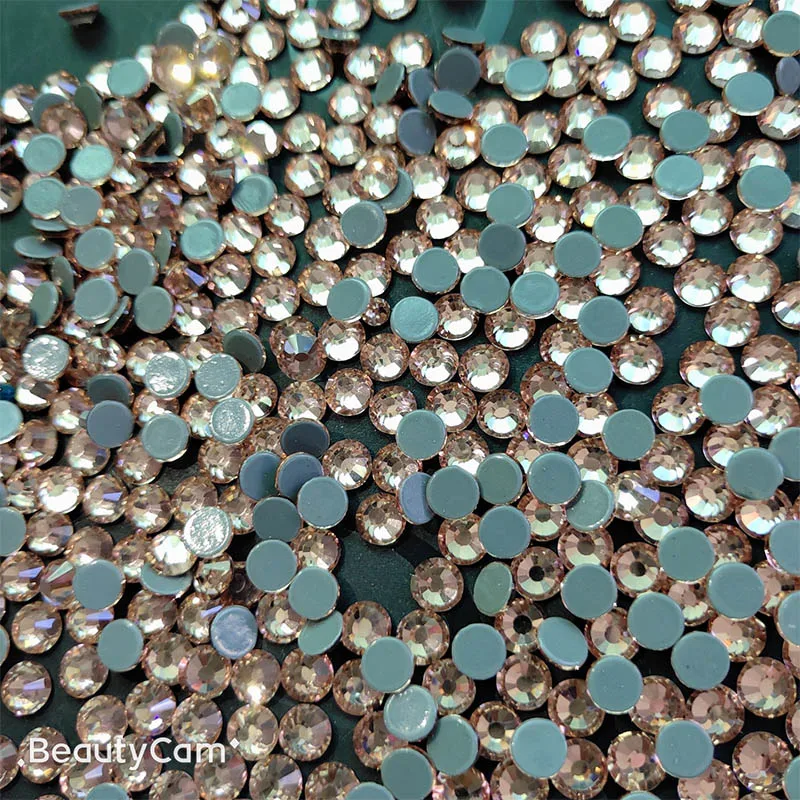 AAAAA высокое качество Lt Персик горячей фиксации горный хрусталь супер яркое