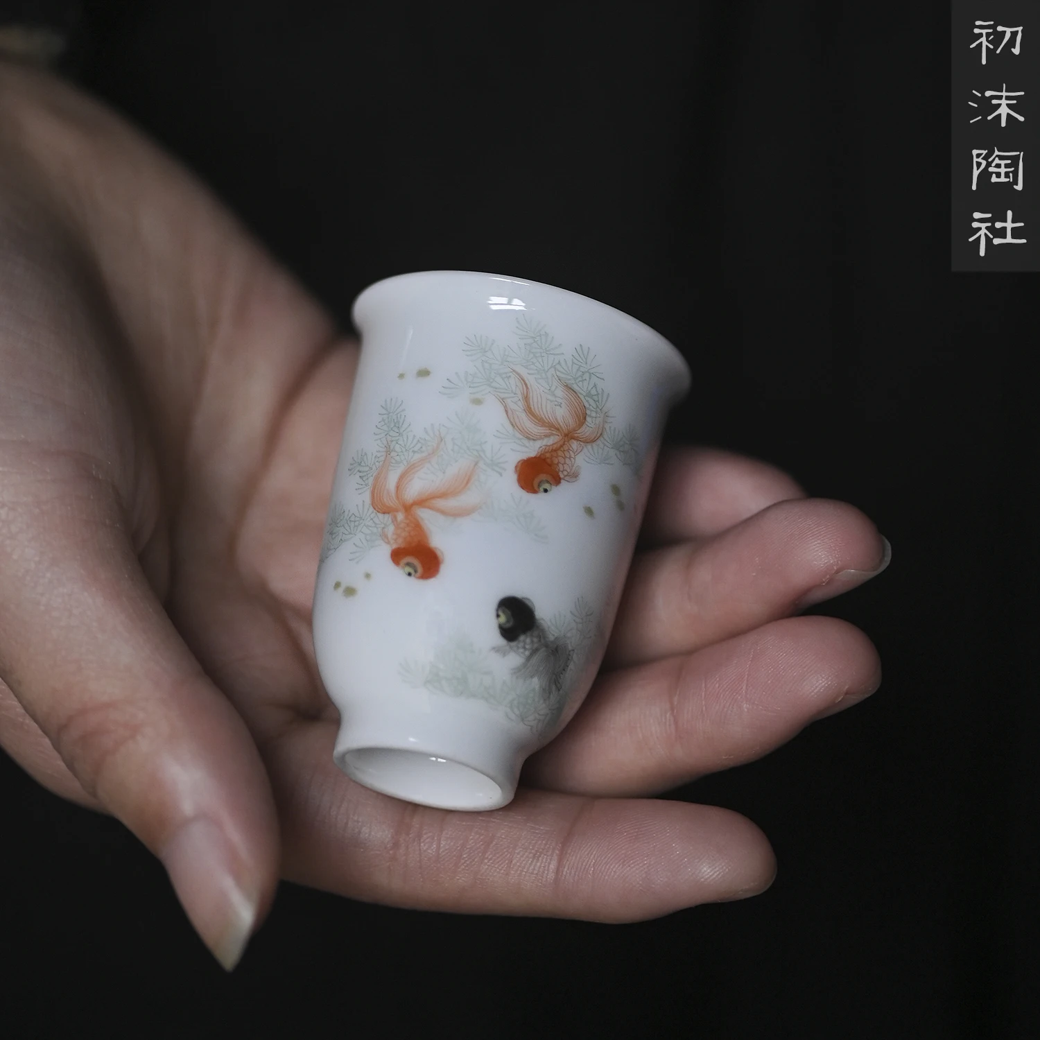 

★Ароматизирующая чашка, парчовая фигурка карпа, керамическая тонкая чашка с шинами в китайском стиле, восстанавливающая Ранние модели