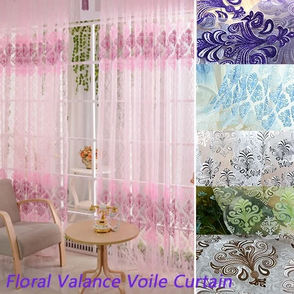 Вуаль дверной комнатный Пелерина Шторы цветочный делитель Подзор тотемная штора