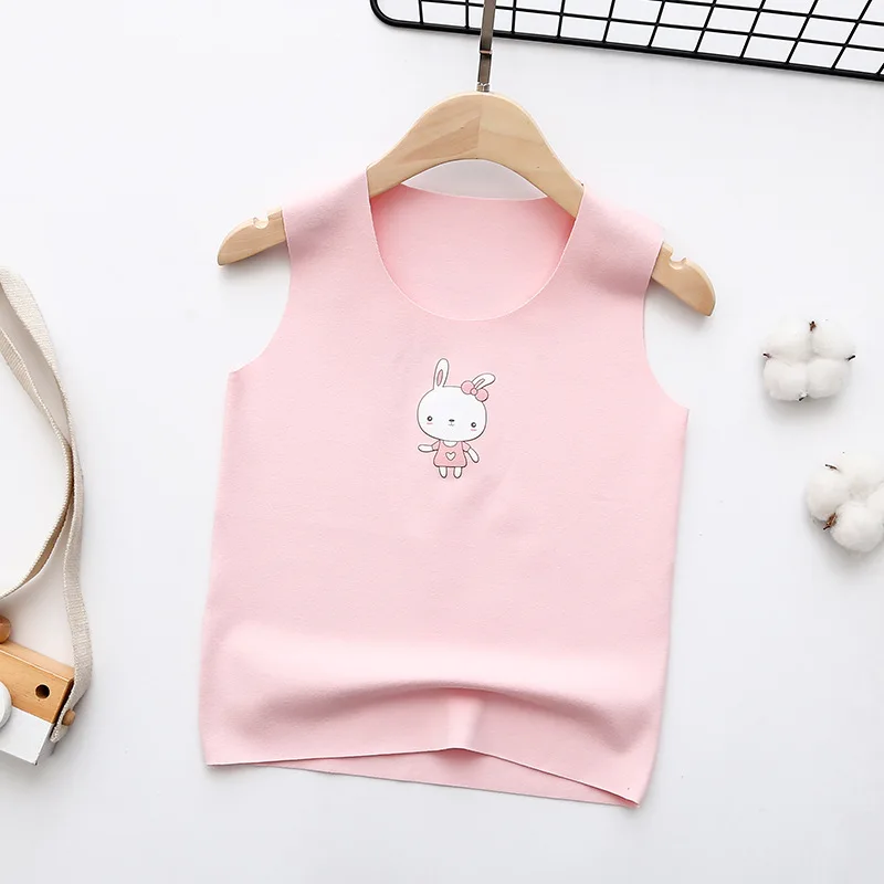 

Toddler Girl Winter Baby Vest Clothes New Children's Boneless Vest Warm Boys' Bottoming Shirt