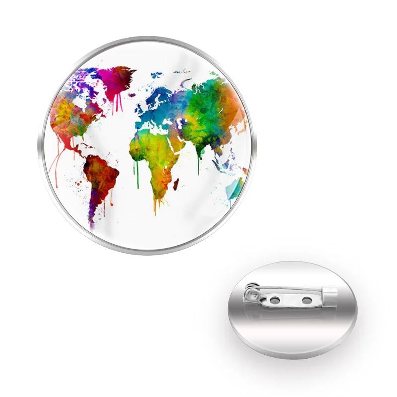 2020 модная брошь с картой мира подходит для мужчин и женщин верхняя одежда пальто