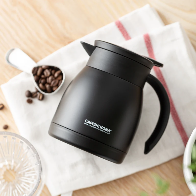 CAFEDEKONA Кофе чайник термос 500 мл бытовой воды из твердого английского фарфора с
