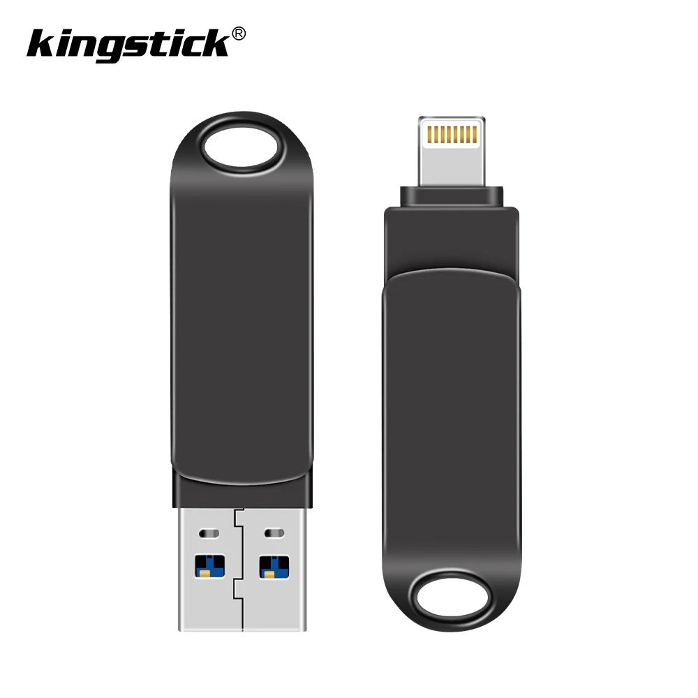 

Металлический USB-флеш-накопитель 2ln1, 64 ГБ, 32 ГБ, 16 ГБ, 8 ГБ, USB 3,0 OTG iFlash, HD USB-накопители для iPhone, iPad, iPod и телефона Android