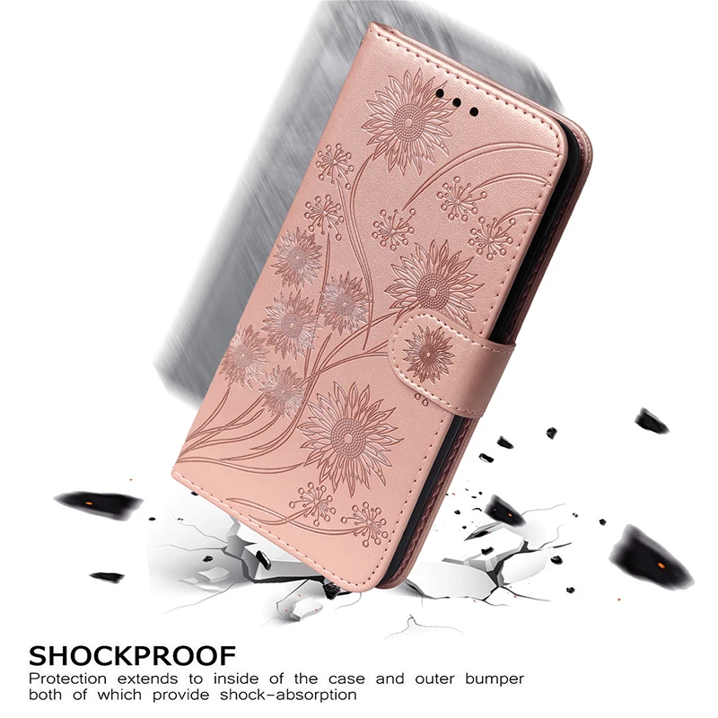 Flower Phone Case For Xiaomi 12 11 lite M3 X3 Redmi Note 10 7 8 8A 8T 9A 9T 9S 9 Pro Flip Leather Stand Book Cover Back Etui |