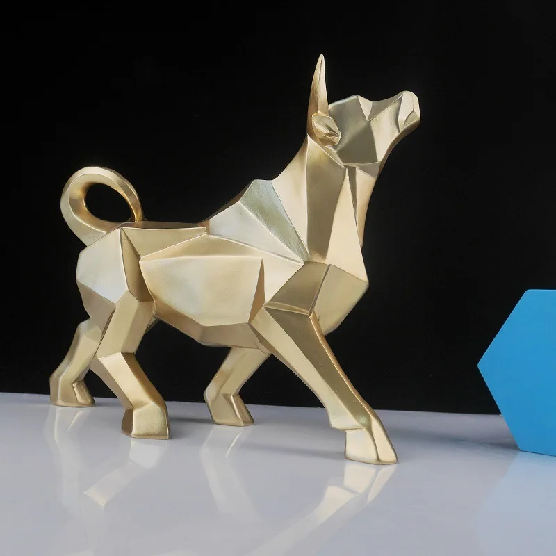 

Bull Statue Resin Bull Sculpture Animal nordic decoration home decor Tabletop Statues Bulls figurine Animal Cabinet