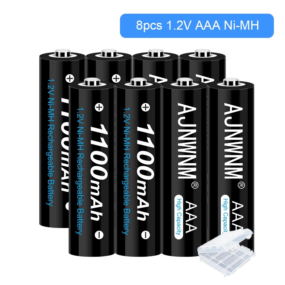 

AJNWNM 1,2 V Ni-MH AAA батарея AAA перезаряжаемые батареи AAA 1100Mah