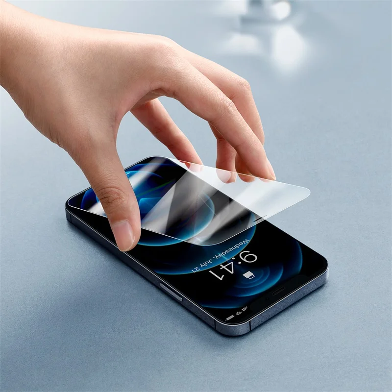 

Baseus 2PCS 0.3mm Screen Glass For iPhone 12 Pro Max Full Cover HD Protective Tempered Glass Film For iPhone Screen Protectors