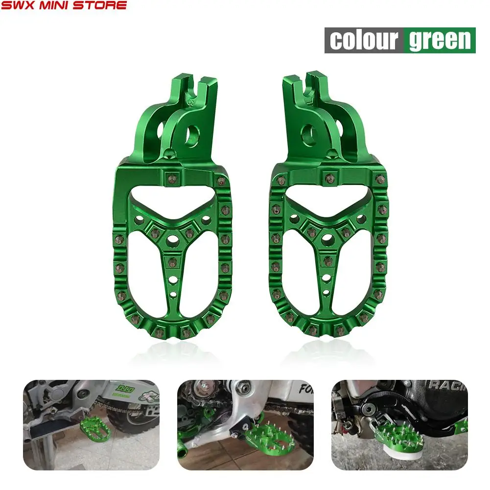 

Foot Pegs FootRest Footpegs Rests Pedals For Kawasaki KX250F KX250 KX450F KX450 KX 250 250F 450 450F 250X 450X KLX450R KLX 450R
