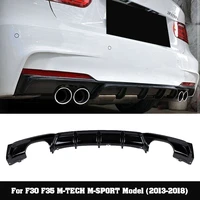 m p style pp material bumper rear diffuser for bmw 3 series f30 320 330