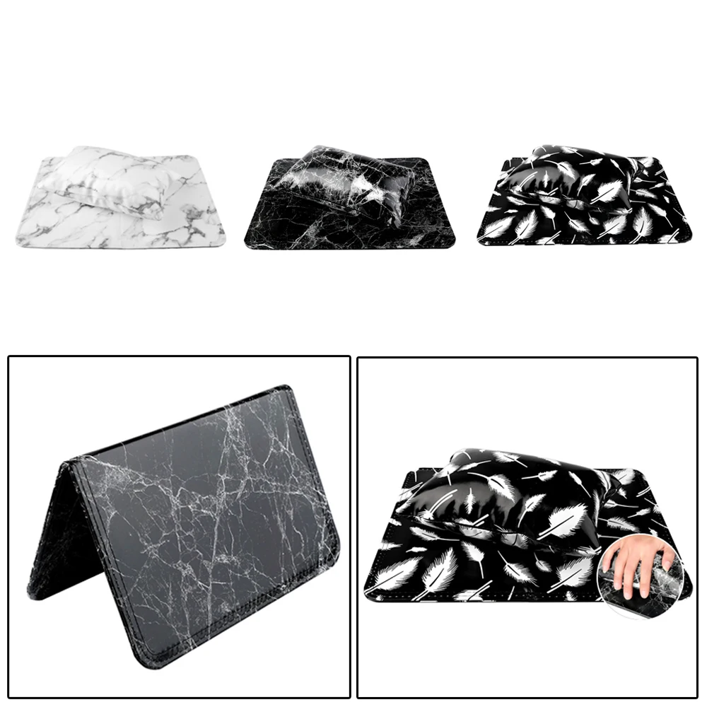 Складная Полиуретановая подушка для ногтей подставка рук коврик дизайн