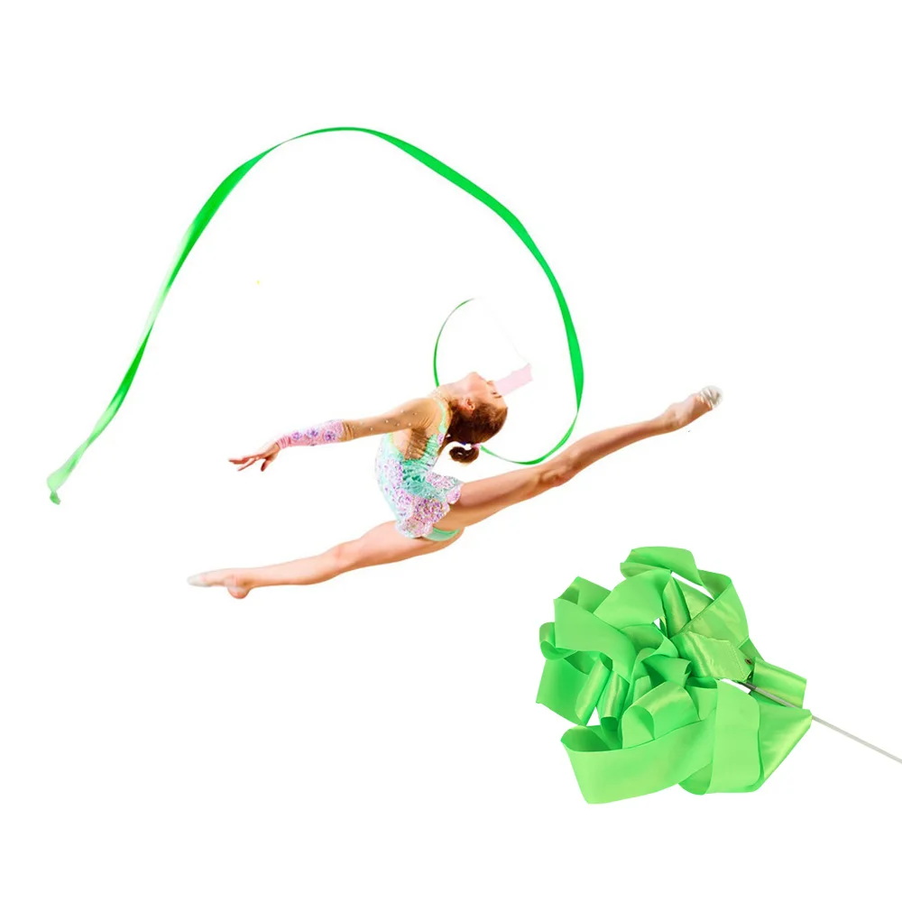 12 штук 4 м танцевальные ленты стримеры Ритмическая гимнастика для детей девочек