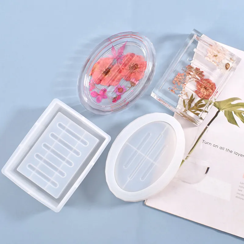 Мыльница Смола силиконовые формы лоток для ювелирных изделий эпоксидная смола