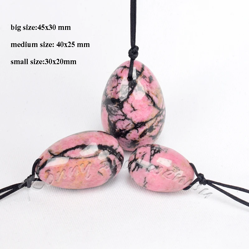 Сверлильные яйни яйцо натуральный Родонит нефритовые яйца для женщин тазового