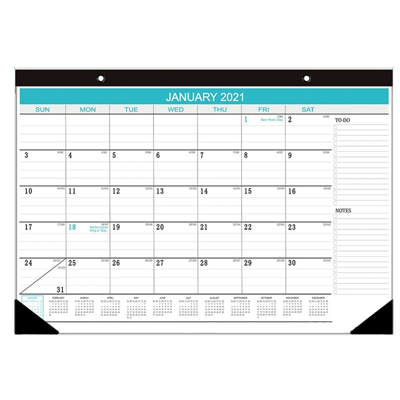 

Desk Calendar 2020-2021: 17 Inch x 12 Inch Large Monthly Wall Hang Calendar for Runs From November 2020 to December 2021