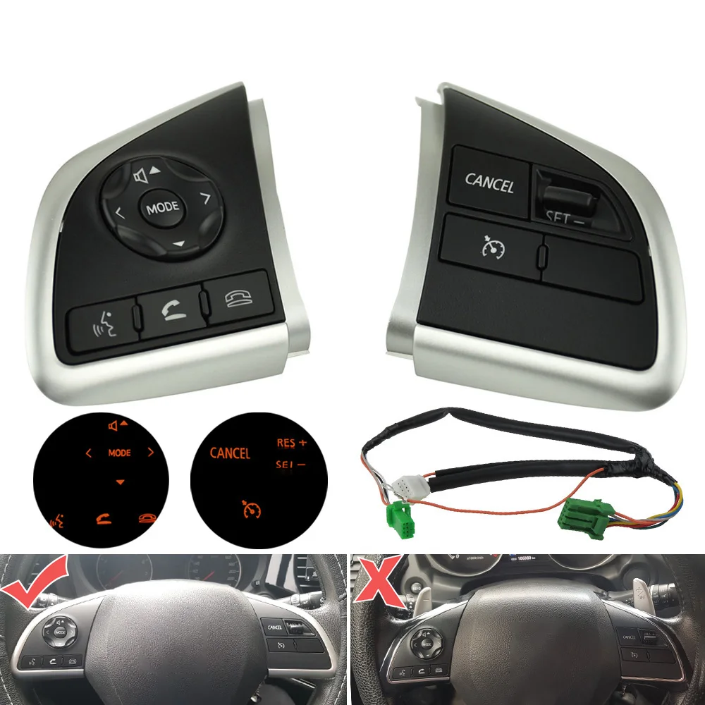 Кнопка рулевого колеса для Mitsubishi Outlander 3 ASX Xpander L200 Eclipse переключатель