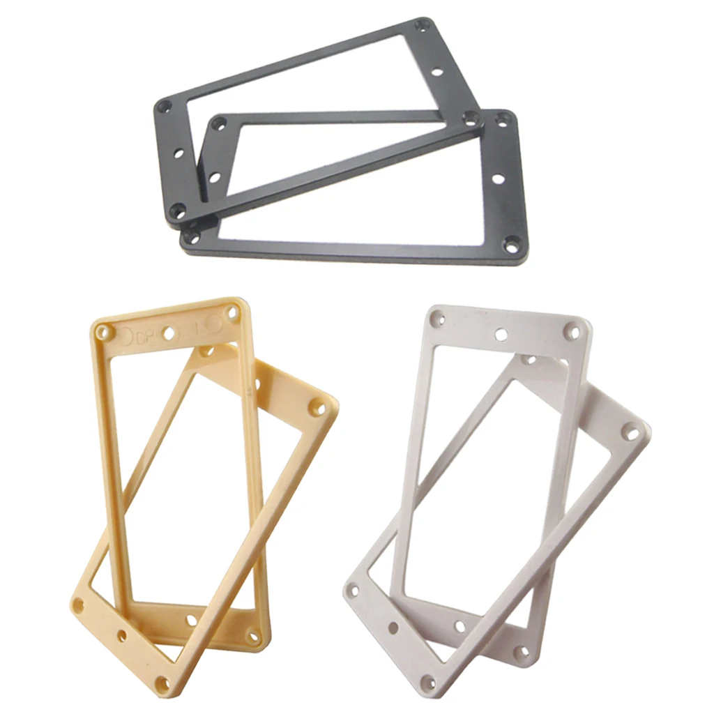

Tooyful 1 Pair Plastic Guitar Humbucker Pickup Frame Mounting Ring Plate for Electric Guitar Replacement Parts