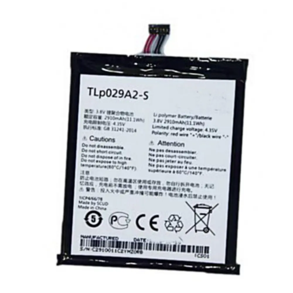 

Li-ion High quality Replacement Battery Authentic 2910mAh TLp029A2 TLP029A2-S For Alcatel One Touch Idol 3 I806 6045Y 6045K