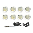 Диммируемый 12 В под шкафом светильник светодиодный шайба светильник s беспроводной вниз светильник s для прилавка, полка мебель Кухонные светильники Светильник s