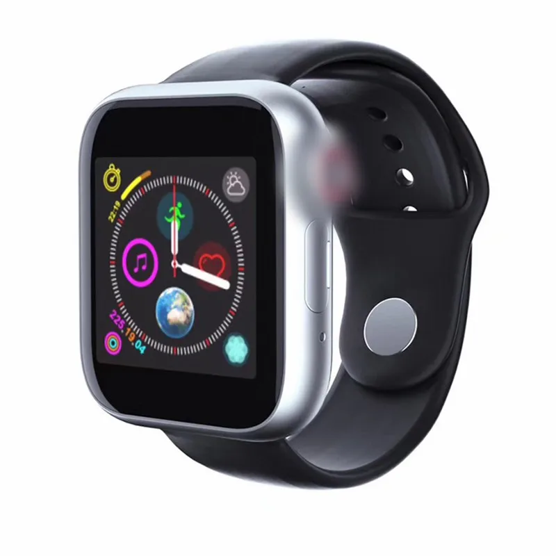 Z6 2G SIM TF Cartão de Áudio e Vídeo Player Relógio de Sono Crianças Crianças Freqüência Cardíaca BP Saúde Rastreador Android inteligente relógio para homens - Color: black silver