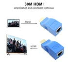Удлинитель HDMI REDAMIGO, 30 м, HD 1080P, 1x1, разветвитель HDMI, отправитель и приемник, кабель HDMI с кабелем Cat6 RJ45 для проектора, HDTV