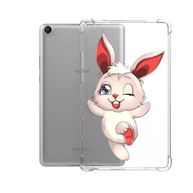 Окрашенный чехол с сопротивлением падению для huawei Mediapad Медиа Pad M3 M5 T3 8,4 10 Мягкий противоударный планшет для Honor игровой коврик 2 9,6