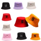 Панама двусторонняя с вышивкой на палец для мужчин и женщин, шапка в стиле хип-хоп, летняя