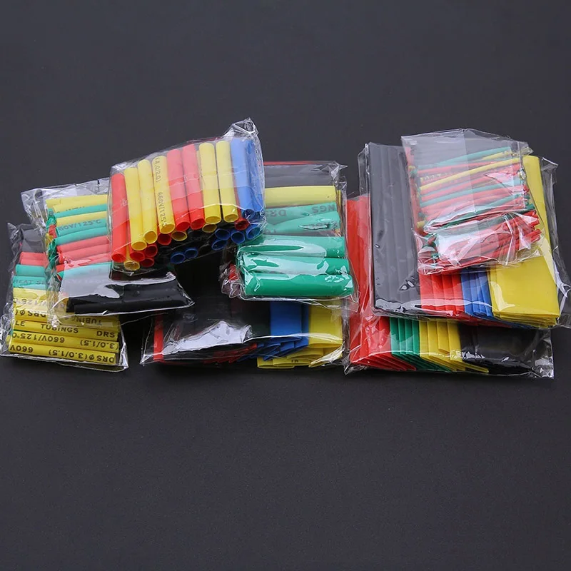 

164pcs Set Polyolefin Shrinking Assorted Heat Shrink Tube Wire Cable Insulated Sleeving Tubing Set CANQ889