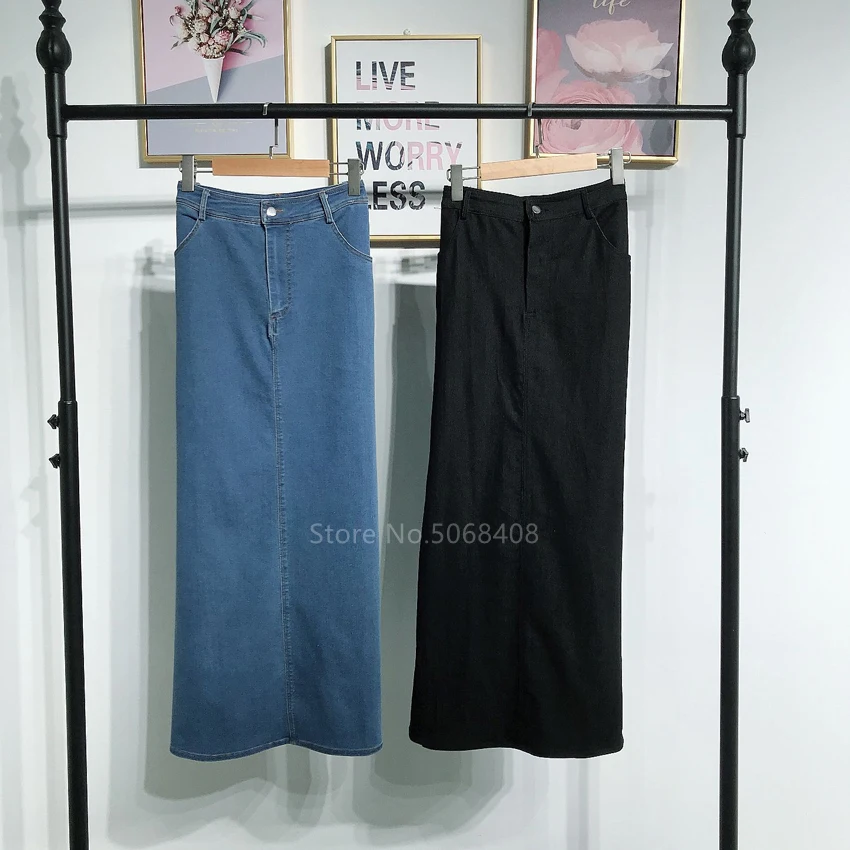 Мусульманская Abaya женская джинсовая Дубаи длинная юбка карандаш платье хиджаб