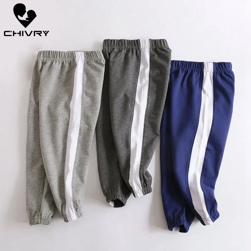 Chivry весенне-осенние спортивные длинные брюки для мальчиков детские модные