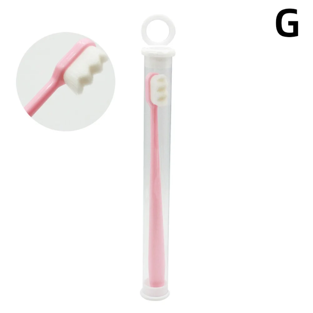 

Portable Ultra-fine Soft Bristles Micro Soft Tooth Brush With Holder Oral Cleaning Toothbrush Oral Care Supplies
