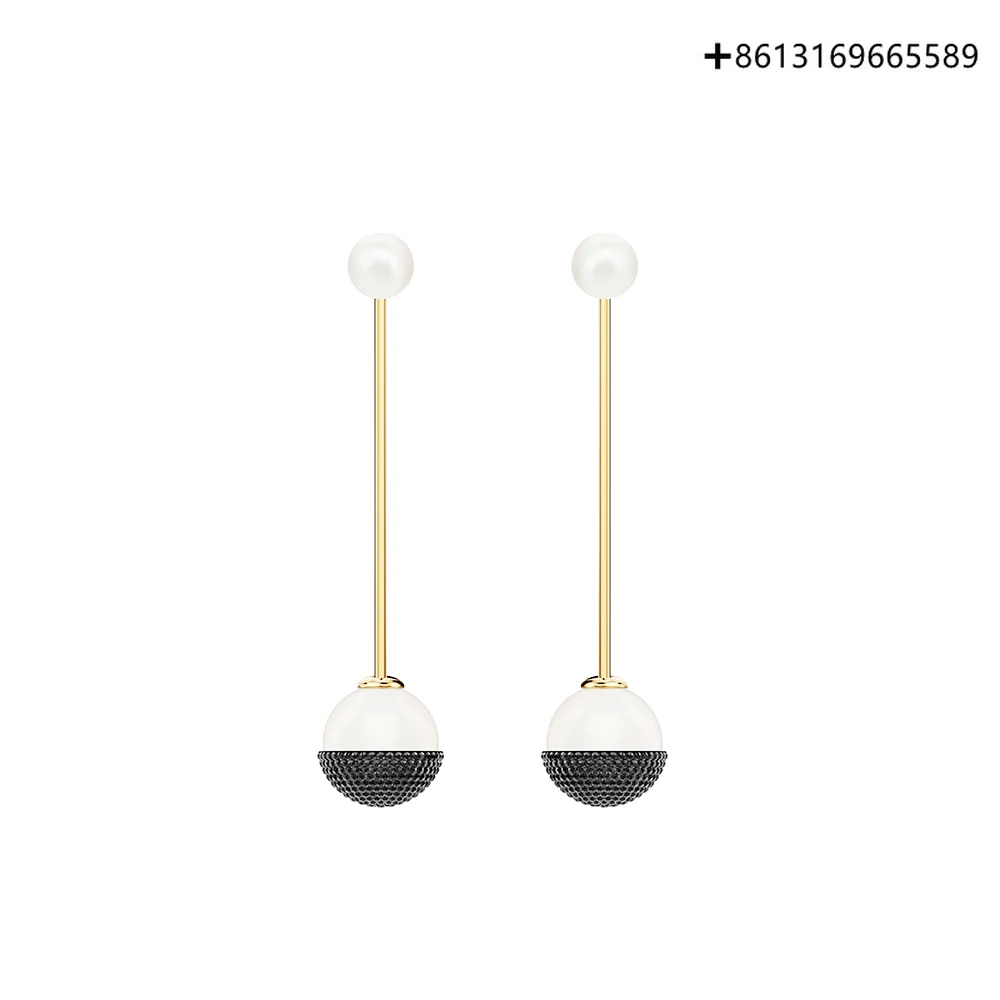

Original 1:1MAXI Silhouette Black And White Matching Earrings For Women