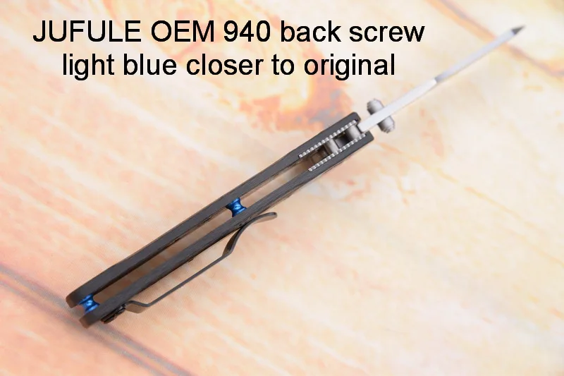 JUFULE 940 ручка из углеродного волокна mark s90v стальное лезвие медная шайба Кемпинг Охота Карманный Открытый EDC Инструмент Универсальный складной нож