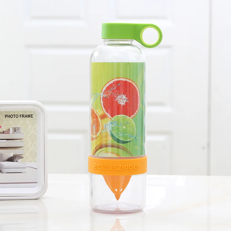 Модная Спортивная бутылка для питьевой воды шейкер лимонного сока ручная