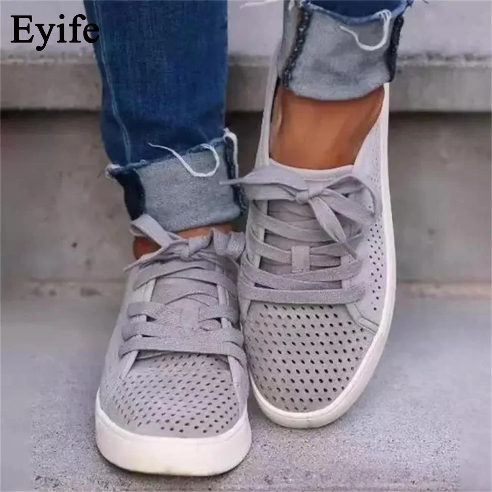 

Кроссовки женские на шнуровке, дышащие удобные лоферы, плоская подошва, круглый носок, Повседневная Уличная спортивная обувь, весна 2021