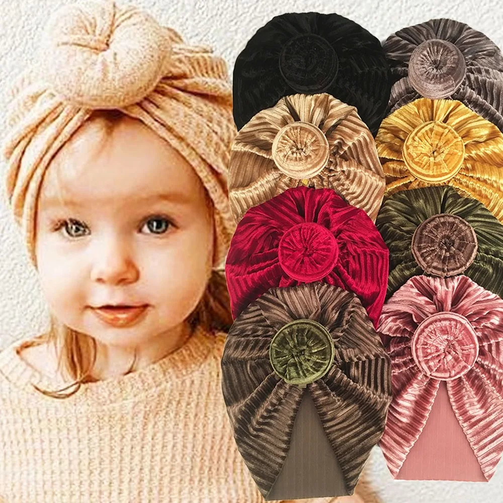 

Newborn Baby Solid Hat Cap Beanie Pleuche Stripe Headband Headwear Accessories Kids Headwear Photography Props Baby Care Stuff