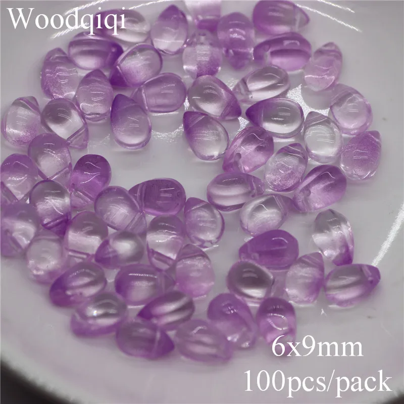 Лампворк в виде капель воды разные градиентные цветные стеклянные бусины для