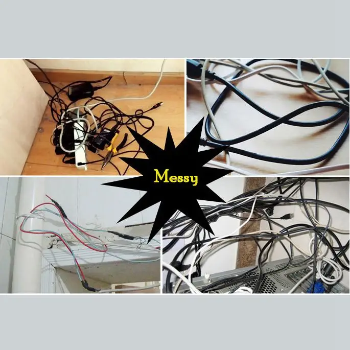 18 шт. шнур провод линия зажимы органайзера фиксатор крепежа аккуратный