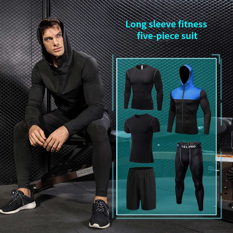 Горячая Распродажа: 5 шт. спортивный костюм для фитнеса колготки из дышащего