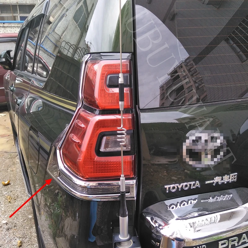 Для Toyota Land Cruiser Prado FJ 150 120 2018 201 ABS хромированные аксессуары покрытие на задний