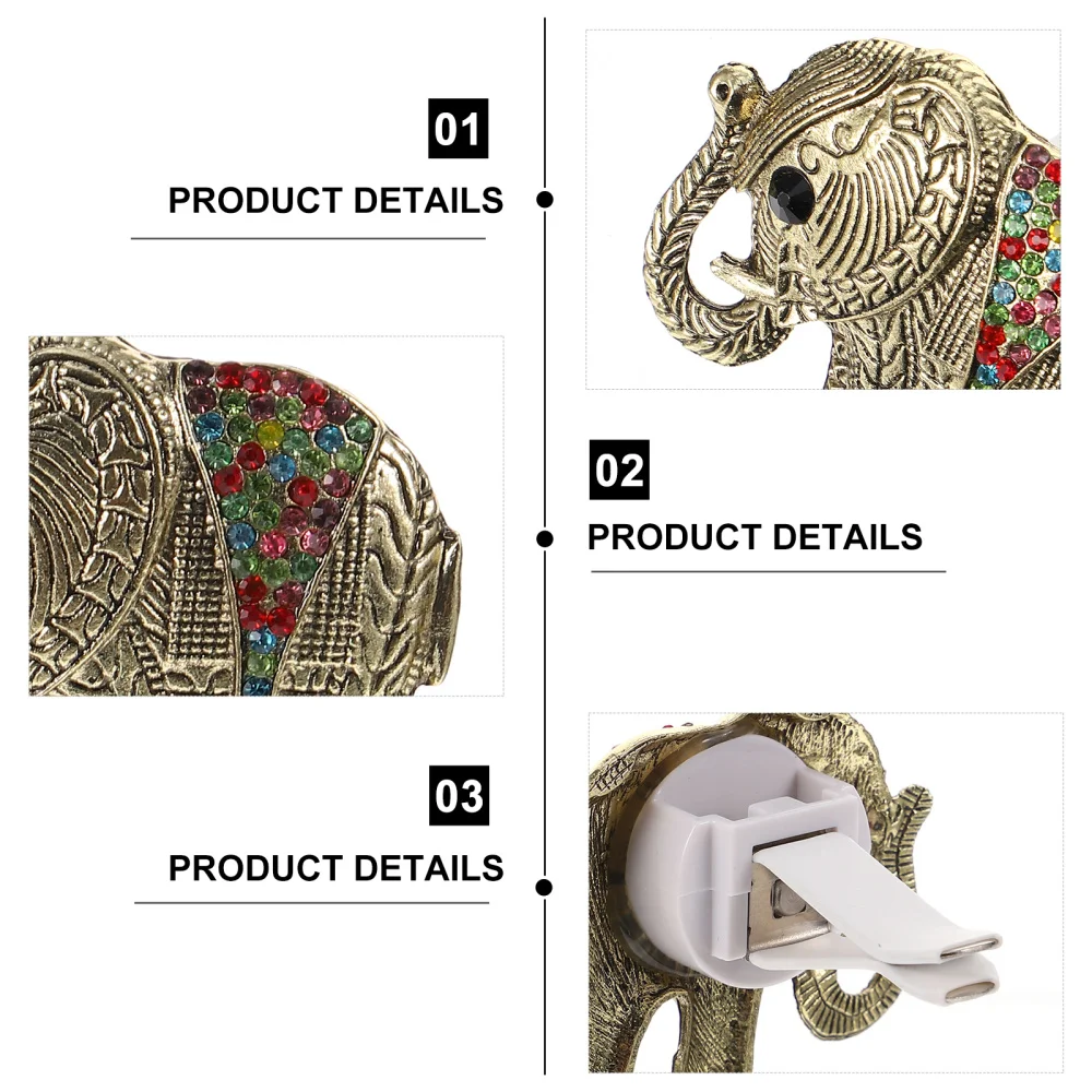 

2Pcs Elephant Shaped Car Air Freshener Car Perfume Diffuser Clip Car Decoration