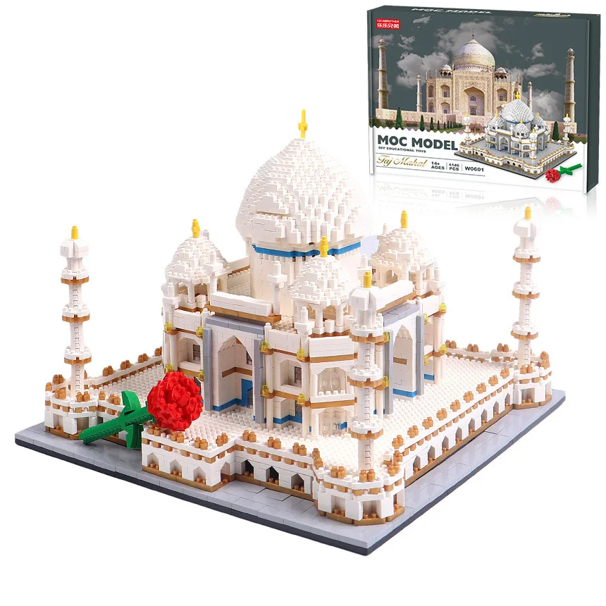 Модель здания замка Тадж Махал совместима с Lego diamond и маленькими частицами
