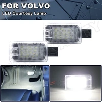 2x led luggage trunk boot light footwell door welcome lamps for volvo xc40 xc70 v60 s60 s80 v50 v40 v40cc