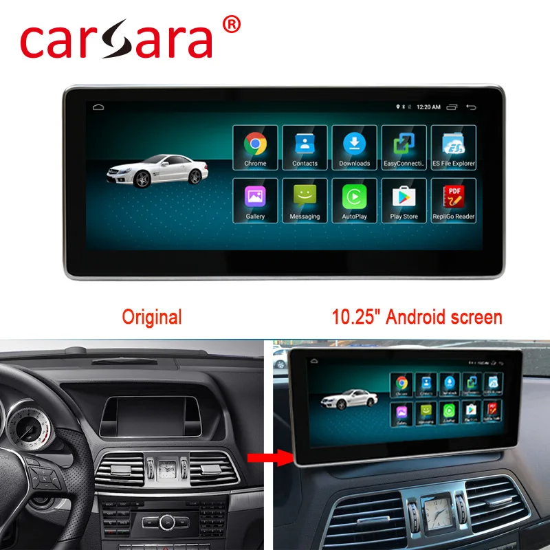 4+ 64G Android 9,0 автомобильный Радио Bluetooth gps навигатор для Mercedes Benz E Class coupe C207 A207 W207 2010