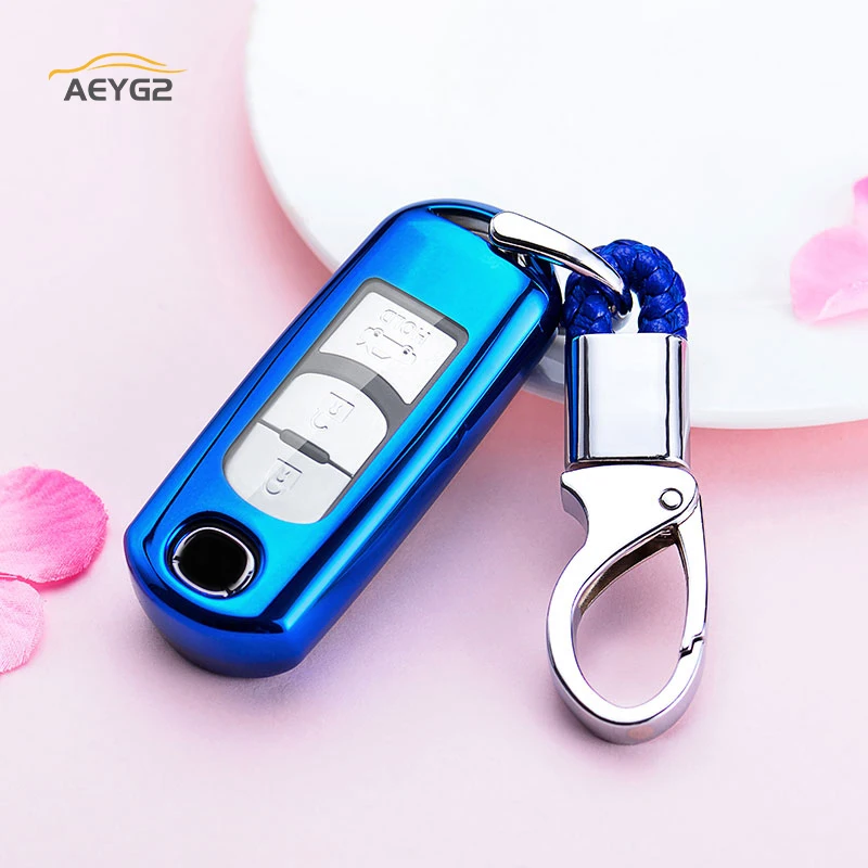 

Soft TPU Car Remote Key Full Cover Case For Mazda 2 3 5 6 CX-3 CX-4 CX-5 CX-7 CX-9 Atenza Axela MX5 Car Smart Key Protector Fob