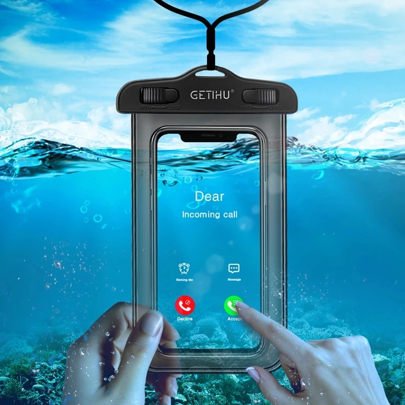 

IP68 Universal Waterproof Phone Case Water Proof Bag Mobile Phone Pouch PV Cover For iPhone 11 Pro Xs Max XR 7 8 Mi K30 Nova7i
