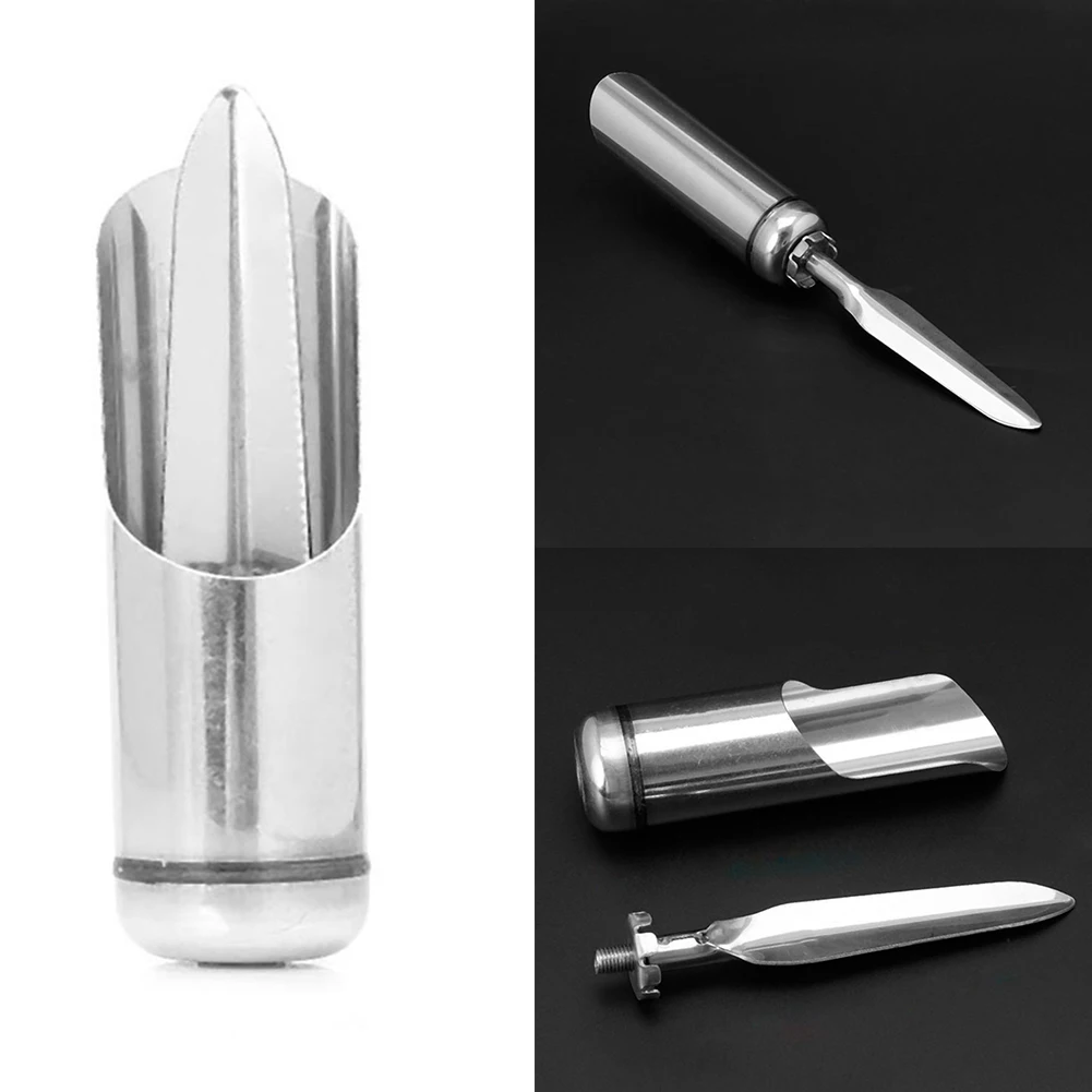 Серебристый Портативный Кронштейн цилиндр длиной 12 5 см легкие рыболовные