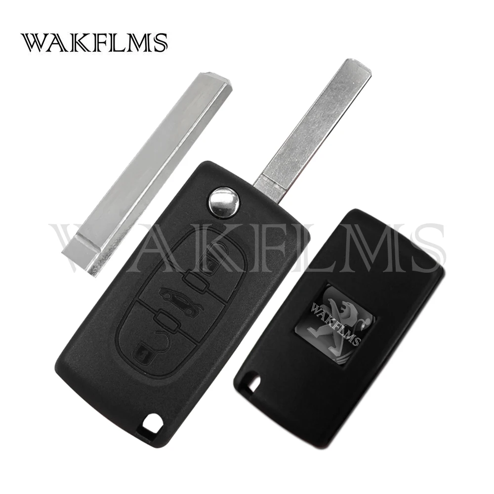 0536 Model For Peugeot 207 307 308 Partner 2010 2011 2012 2013 2014 2015 2016 433MHz FSK ID46 VA2 Flip Remote Car Key Fob | Автомобили и