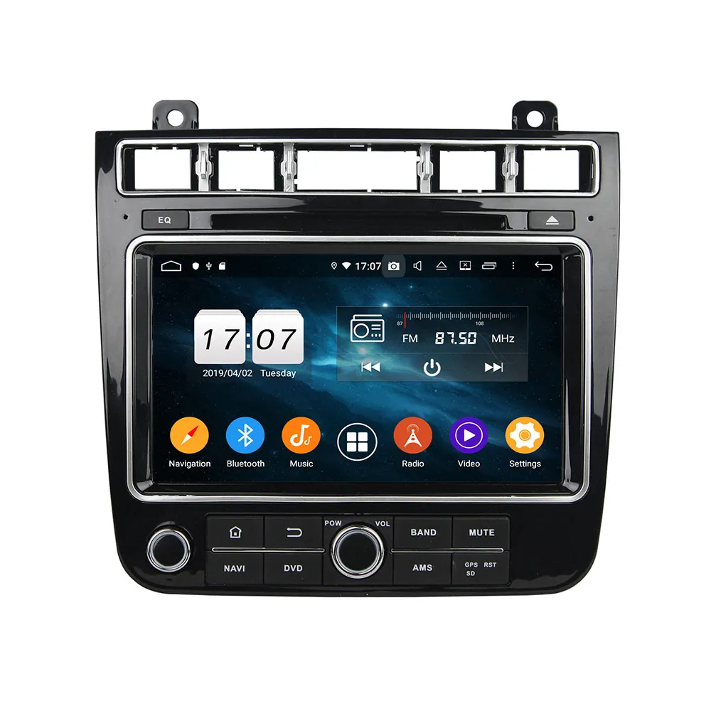 Android 9 0 автомобильный DVD плеер GPS навигация для Volkswagen TOUAREG 2010-2017 радиоприемник с