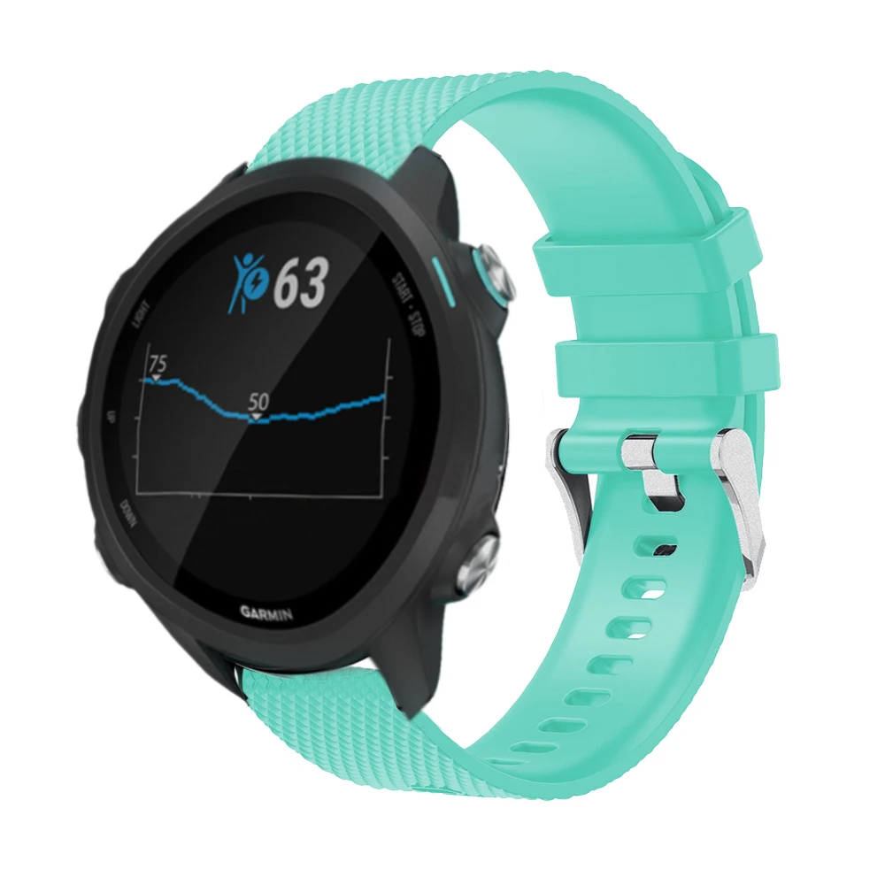 20 мм спортивный силиконовый ремешок для часов для Garmin Forerunner 245 245M 645 Vivoactive 3 умный браслет часы полоса красочный браслет